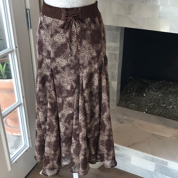 Lapis Dresses & Skirts - Lapis Leopard Maxi Skirt EUC!